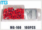 رنگارنگ کیت سفارشی ترمینال طبقه بندی MG-100 1/2 انواع SV RV HV پایانه 100PCS تامین کننده
